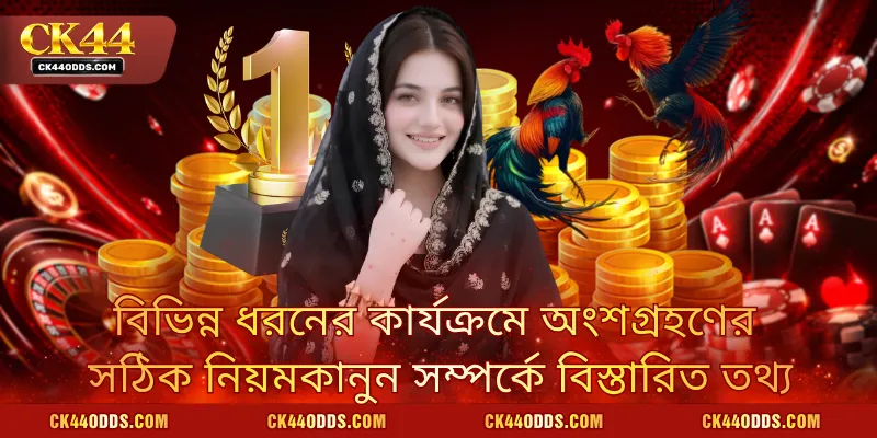 বিভিন্ন ধরনের কার্যক্রমে অংশগ্রহণের সঠিক নিয়মকানুন সম্পর্কে বিস্তারিত তথ্য