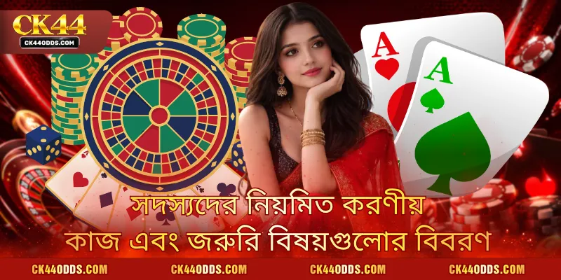 সদস্যদের নিয়মিত করণীয় কাজ এবং জরুরি বিষয়গুলোর বিবরণ