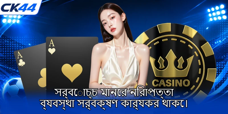 সর্বোচ্চ মানের নিরাপত্তা ব্যবস্থা সর্বক্ষণ কার্যকর থাকে।